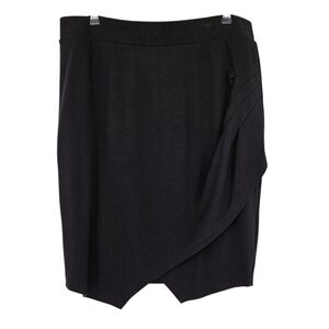 Torrid Straight Pencil Skirt Black Pull On Stretch Waist Ponte Knit 2 2X